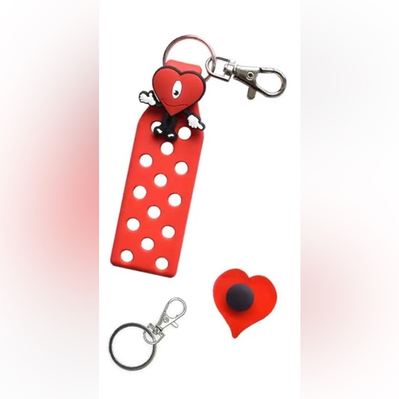 🆕 3ct Charms & 1 Keychain Charm Holder - Color &  Charms Random - Picture 11 of 12